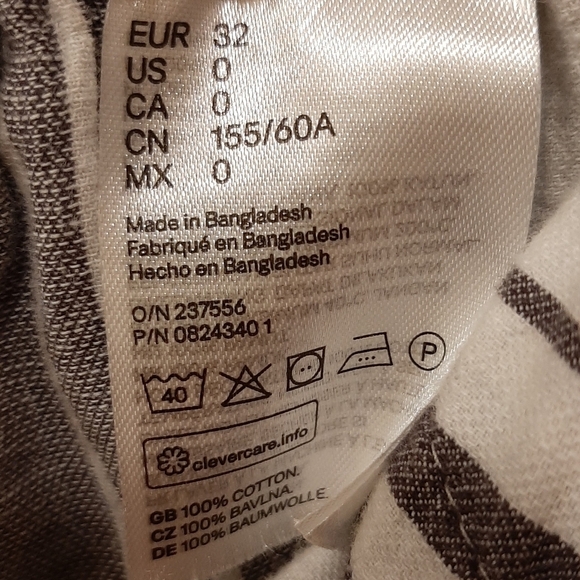 Divided Paperbag Waist Striped Belted Tie Shorts 0 Coastal Festival Beach - Picture 5 of 7